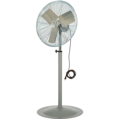 TPI IHP24P, 24 Inch Pedestal Fan Non Oscillating 1/3 HP 4300 CFM 1 PH Totally Enclosed Motor