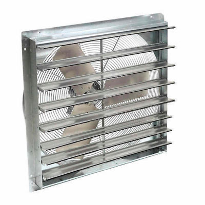 TPI 14" Exhaust Fan Shutter Mounted CE14-DS 1/8HP 1520CFM