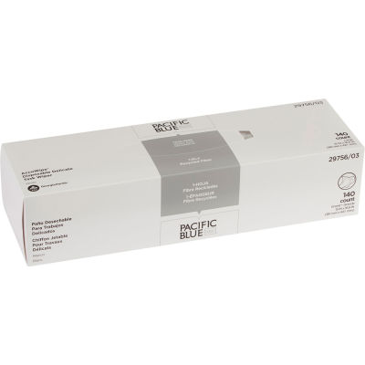 GP AccuWipe White Recycled 1-Ply Delicate Task Wipers, 140 Sheets/Box, 20 Boxes/Case - 29756/03