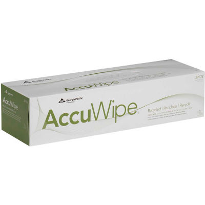 GP AccuWipe White Recycled 3-Ply Delicate Task Wipers, 70 Sheets/Box, 20 Boxes/Case - 29778/03