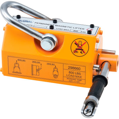 Global Industrial Lifting Magnet, 800 lb. Capacity
