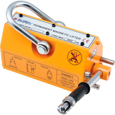 Global Industrial Lifting Magnet, 1600 lb. Capacity