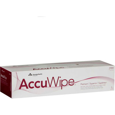 GP AccuWipe White Premium 2-Ply Delicate Task Wipers, 90 Sheets/Box, 15 Boxes/Case - 29880