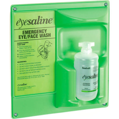 Honeywell Emergency Eye/Face Wash,16 Oz. Single Bottle Station, 32-000460-0000