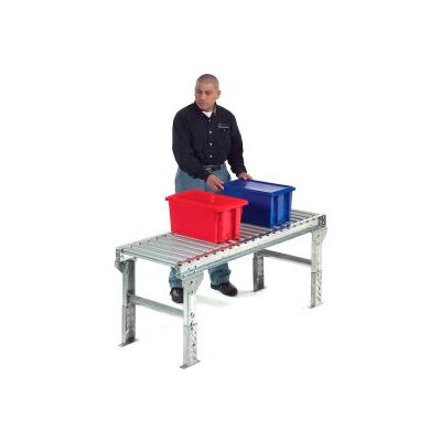Omni Metalcraft 1.9" Dia. Steel Roller Conveyor Straight Section GPHS1.9X16-18-4.5-10-LL