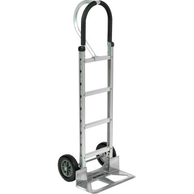 Global Industrial™ Aluminum Hand Truck - Loop Handle - Mold-On Rubber Wheels