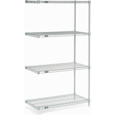 Nexel® Chrome Wire Shelving Add-On - 36"W x 36"D x 63"H