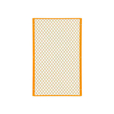 Global Industrial Machinery Wire Fence Partition Panel, 3'W, Yellow