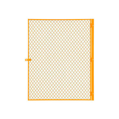 Global Industrial™ Machinery Wire Fence Partition Hinged Door, Yellow