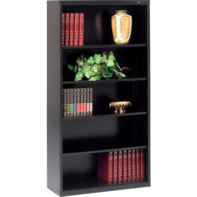 Welded Steel Bookcase 66"H - Black