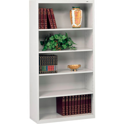 Welded Steel Bookcase 66"H - Light Gray