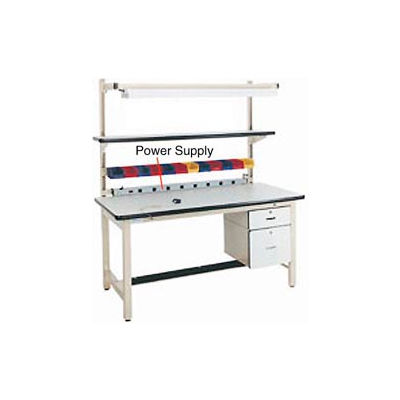 72"L Power Supply with Mounting Rail - Blue for Pro-Line Workbench