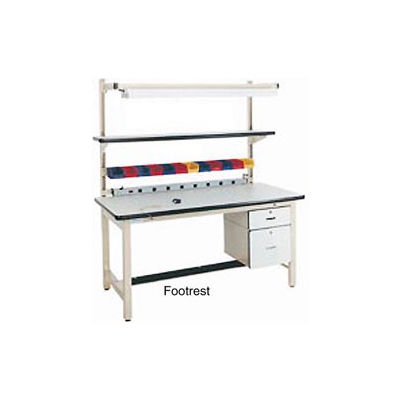 60"L Footrest - Beige for Pro-Line Workbench