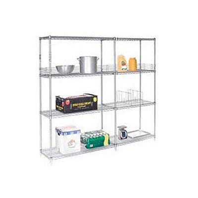 Nexel® Poly-Z-Brite® Wire Shelving Add-On 36"W x 21"D x 63"H