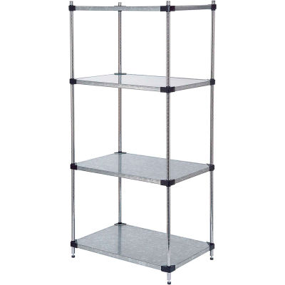 Nexel® Galvanized Steel Shelving Starter 36"W x 18"D x 63"H