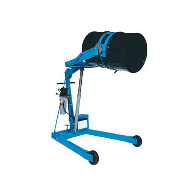 Morse® Mobile Drum Lift and Tilt 400A-72-125 12V 72" High for 55 Gal Drum - Pull Chain Rotation