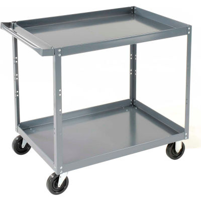 Trucks & Carts | Steel Carts | Edsal SC1801 2 Shelf Steel Stock Cart 36 ...