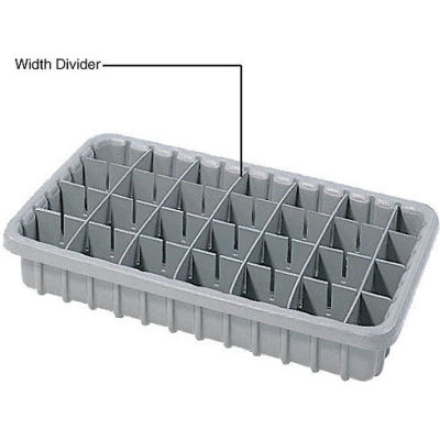 Dandux Width Divider 50P0004037 for Dividable Nesting Box 50P1805040, Gray - Pkg Qty 6