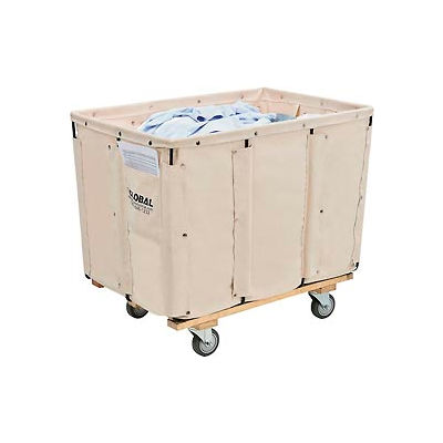 Global Industrial Basket Bulk Truck, Canvas, 12 Bushel Capacity