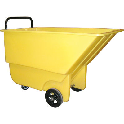 Bayhead Products Yellow Light Duty 1/3 Cubic Yard Tilt Truck 275 Lb. Capacity