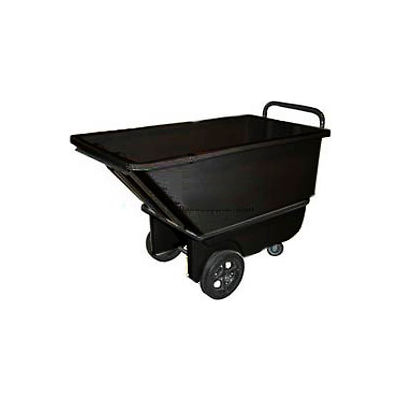 Bayhead Products Black Heavy Duty 1/3 Cubic Yard Tilt Truck 1200 Lb. Capacity