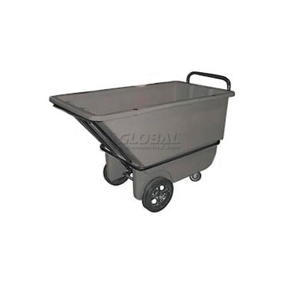 Bayhead Products Gray Heavy Duty 1/3 Cubic Yard Tilt Truck 1200 Lb. Capacity