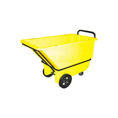 Bayhead Products Yellow Heavy Duty 1/3 Cubic Yard Tilt Truck 1200 Lb. Capacity