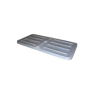 Bayhead Products Lid for 1/3 Cu. Yd. Tilt Truck, Gray