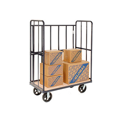 Global Industrial® Wood Shelf Truck, 2000 lb. Capacity, 48"L x 24"W x 62"H, Blue