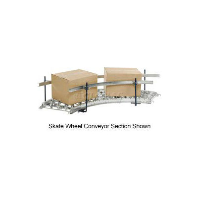 Steel Guard Rail Kit (Pair) for Omni Metalcraft 90 Degree Curved Roller Conveyor