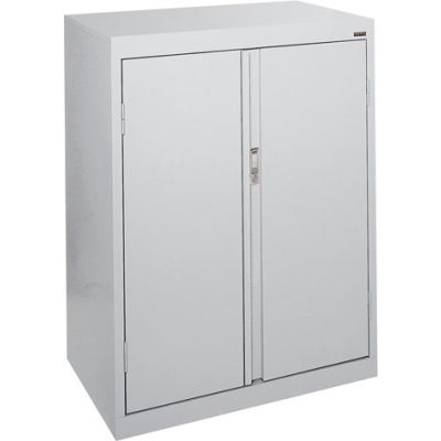 Sandusky System Series Counter Height Storage Cabinet HF2F301842 - 30x18x42, Gray