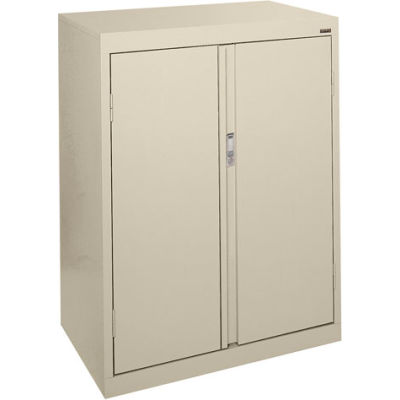 Sandusky System Series Counter Height Storage Cabinet HF2F301842 - 30x18x42, Putty