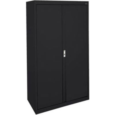 Sandusky System Series Storage Cabinet HA3F301864 Double Door - 30x18x64, Black