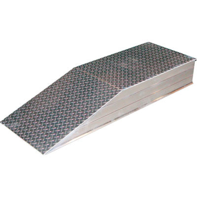 Aluminum Wheel Riser Ramp ATWR-24-10-60 - 60"L x 24"W x 10"H - 15,000 Lb. Cap.