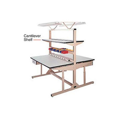 60"W X 12"D PLastic Laminate Cantilever Shelf