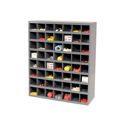 Durham Steel Storage Parts Bin Cabinet 361-95 Open Front - 56 Compartments