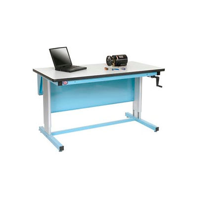 Pro-Line 60 X 30 EL6030PL-L14 Ergoline Hand Crank Height Adjustable Workbench Plastic Laminate Top