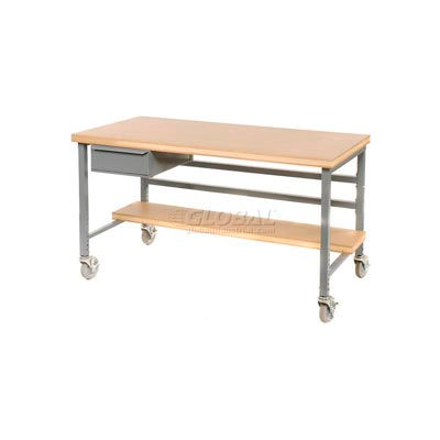 Drawer for Built-Rite Workbenches -15"W x 20"D x 6"H Gray