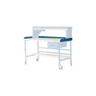 72"W X 36"D Back & End Stops - Blue