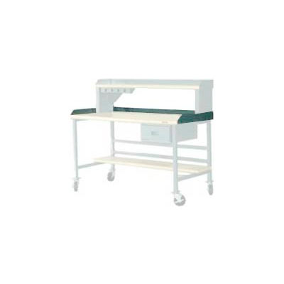 72"W X 36"D Back & End Stops - Gray