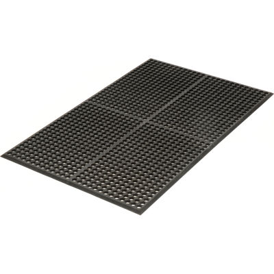 Apache Mills WorkStep Anti Fatigue Drainage Mat 1/2" Thick 3' x 5' Black