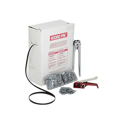Polypropylene Strapping Kit 1/2" x 9,000' Coil With Tensioner, Sealer & Seals