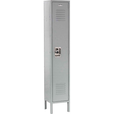 Infinity™ Locker Single Tier 12x18x60 1 Door Ready To Assemble Gray