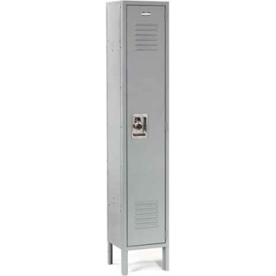 Infinity™ Locker Single Tier 12x18x72 1 Door Ready To Assemble Gray