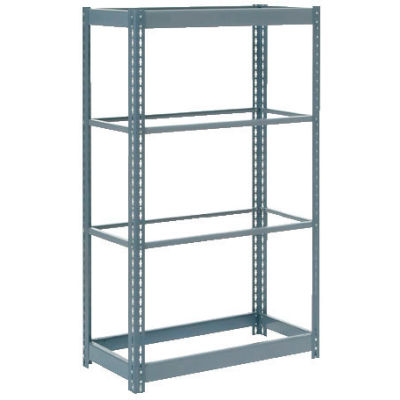 Heavy Duty Shelving 36"W x 12"D x 60"H With 4 Shelves - No Deck - Gray
