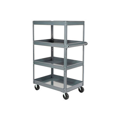 Edsal ST9000 Multi-Level Steel Shelf Truck with 4 Shelves