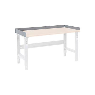 Back and End Stops For Workbench Top - 48"W x 36"D x 3"H - Gray