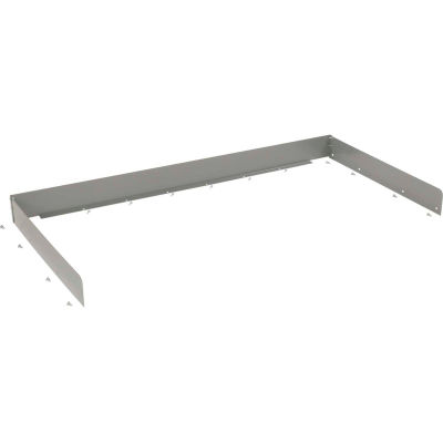 Back and End Stops For Workbench Top - 72"W x 30"D x 3"H - Gray