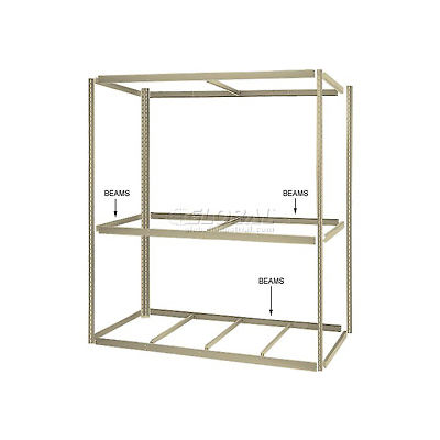Global Industrial™ 48" Long Tan Single Rivet Beam