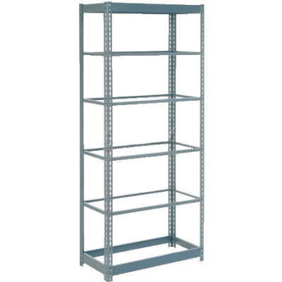 Global Industrial™ Heavy Duty Shelving 36"W x 24"D x 60"H With 6 Shelves - No Deck - Gray